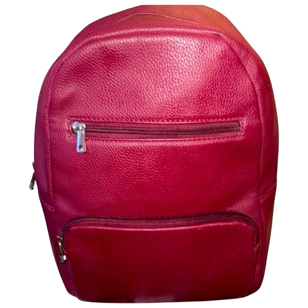 🌼Jewell by Thirty One Elegant Burgundy Leather Backpack